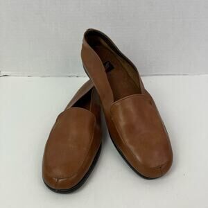 Aerosoles Sz 10B Survival Slip-on Loafers Soft Brown Leather Comfortable Classic